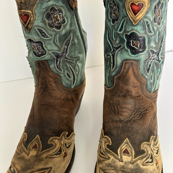 Dan Post Shoes - Women's Dan Post Vintage Bluebird Cowboy Boots size 9.5